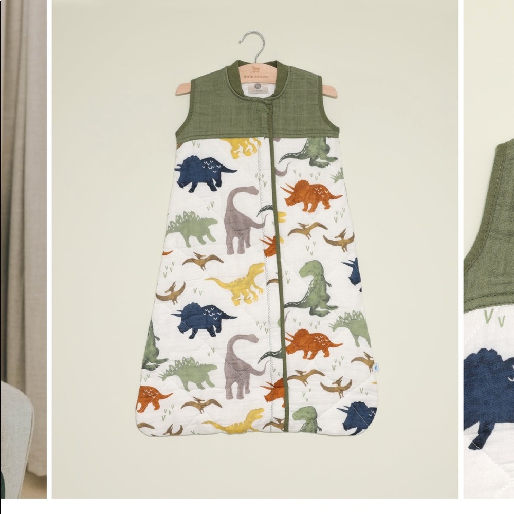 Little Unicorn cotton muslin quilted sleep bag